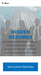 Mobile Screenshot of hiddenresumes.com